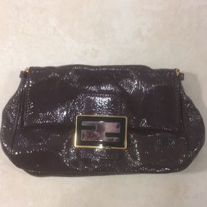 FENDI- purple clutch without strap